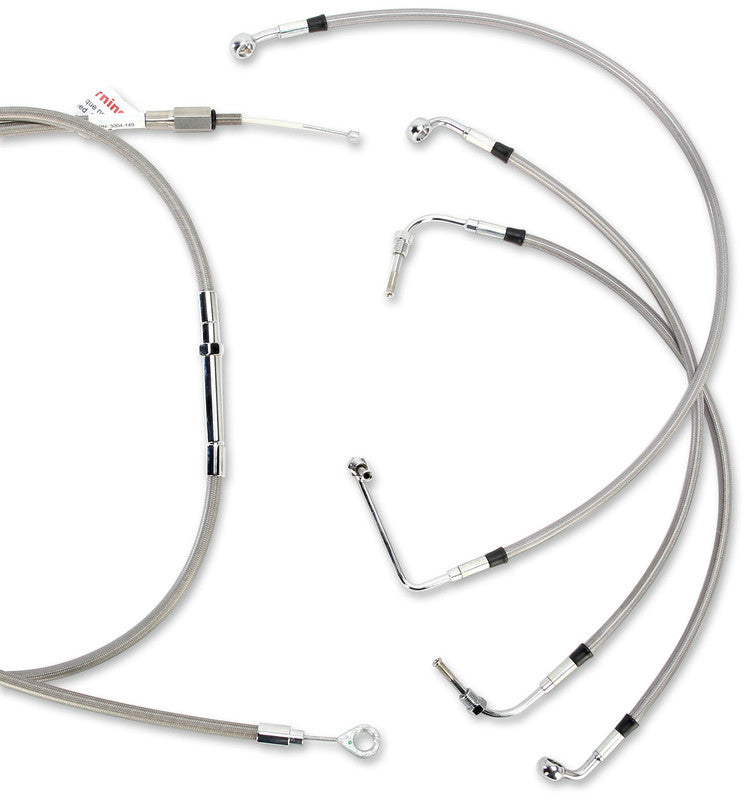 BURLY BRAND 08-13 FLH 13" CABLE CONTROL KIT S/S B30-1103