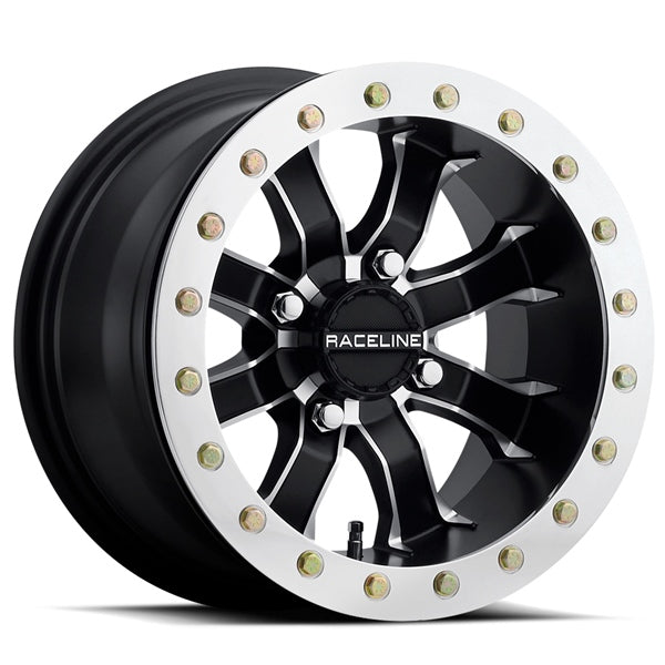 RACELINEWHEELS 14X8 4/137 A71-MAMBA BLOCK MACH BK WHEEL A7148037-44