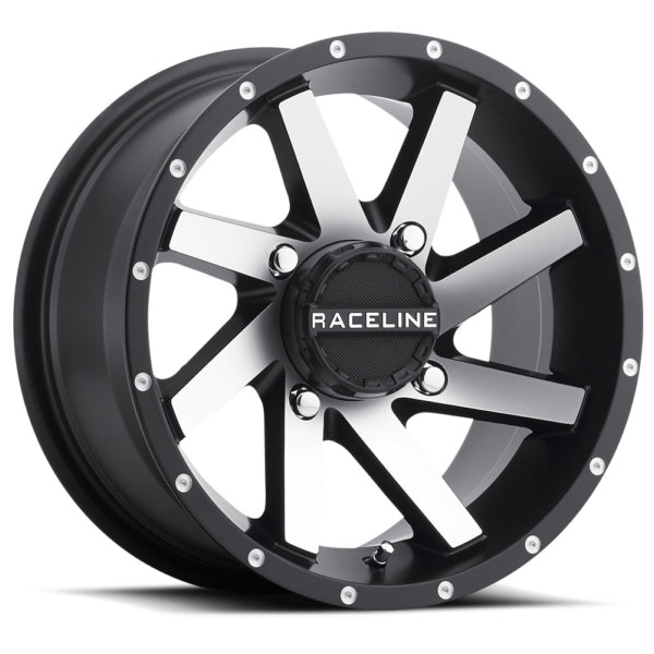 RACELINEWHEELS 14X7 4X156 A82TWIST MACH BK WHEEL A82M-47056-43