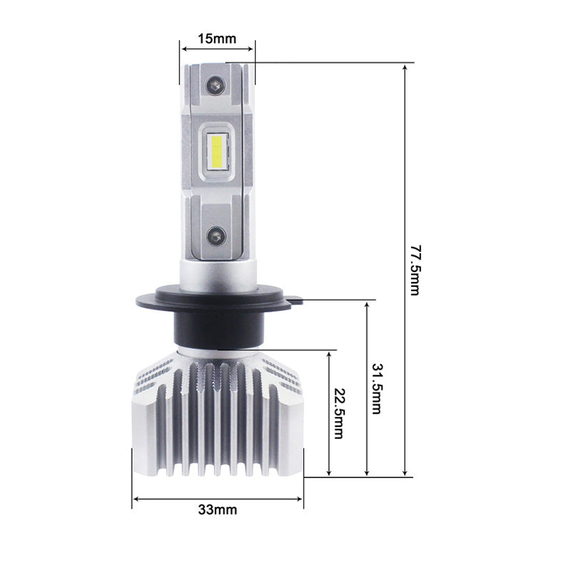 TOXIC LED H7 - 20W(4000LM) - TYPE GT 1611201