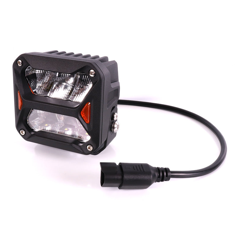 TOXIC CUBE DRIVING LED LIGHTS 4" 2700LM/30W DT PLUG 1618005