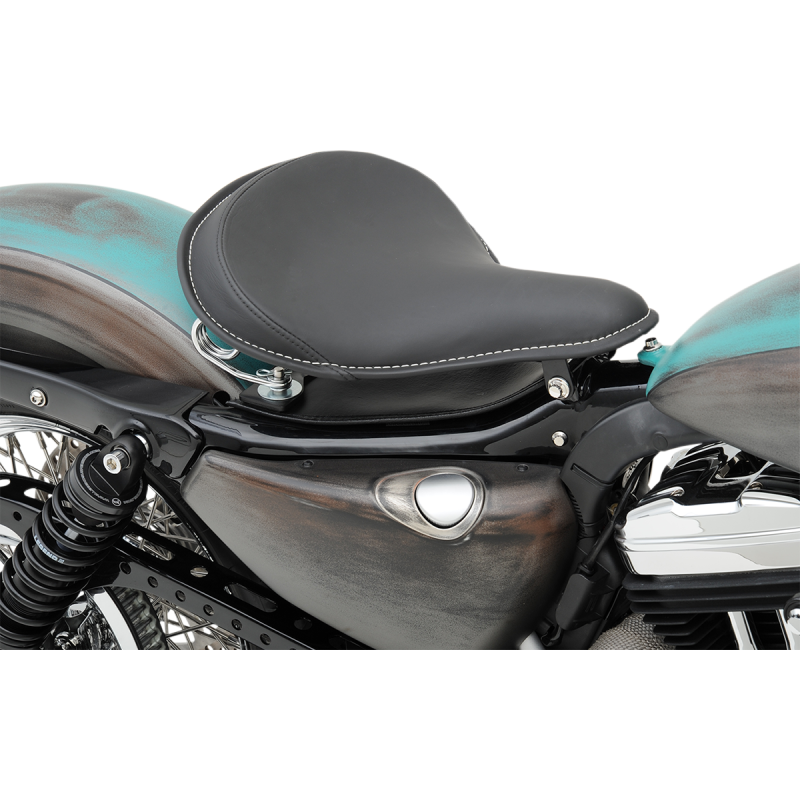 DRAG SPECIALTIES LARGE BLK SOLO SEAT LEATHER 0806-0048