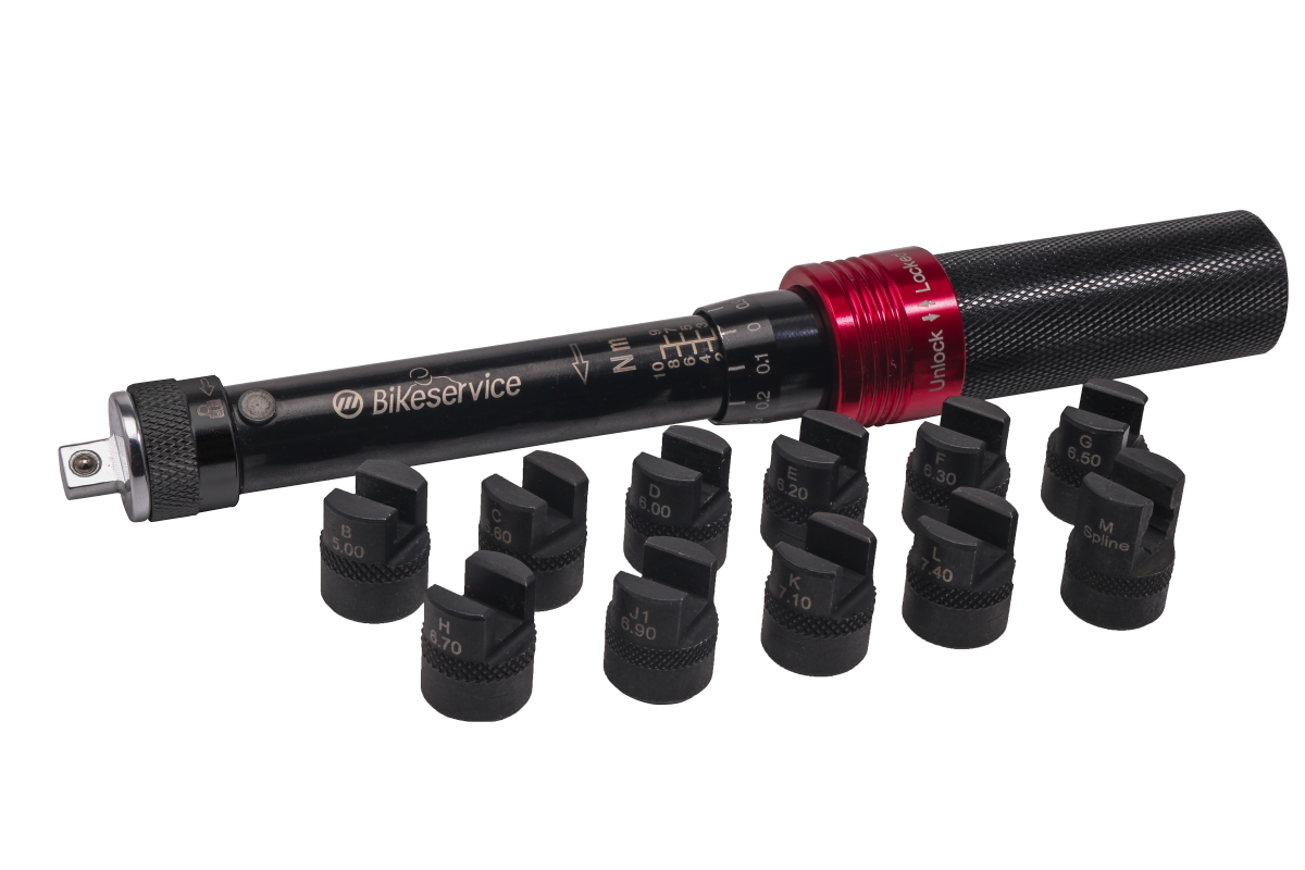 BIKE SERVICE 2 IN 1 ADJUSTABLE SPOKE TORQUE WRENCH KI BS70009