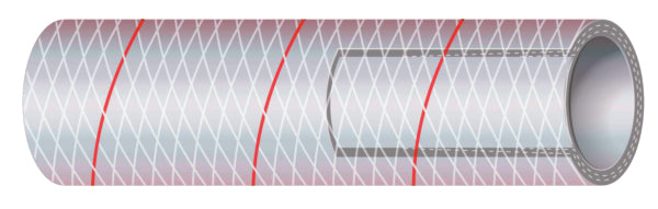 SIERRA RED PVC TRACER TUBE 5/8"X50 16-162-0586