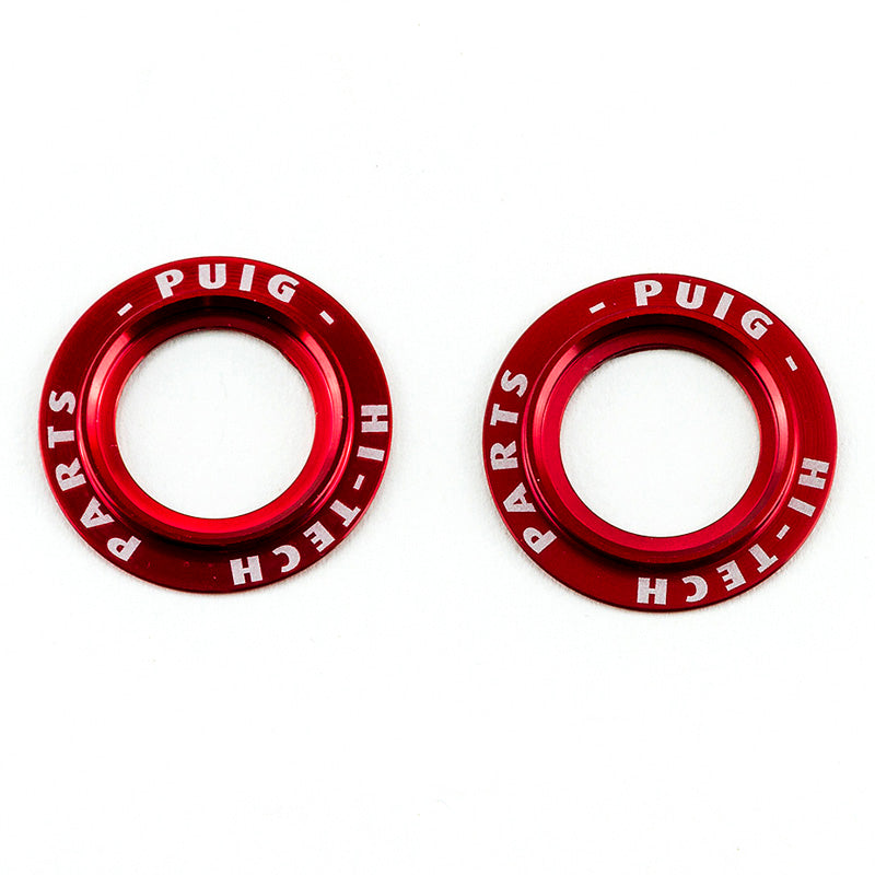 PUIG KIT RINGS ANODIZED FRONT FORK PROTECTOR C/RED 20025R
