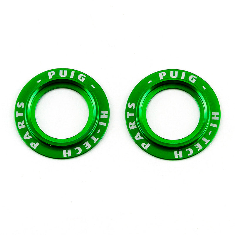 PUIG KIT RINGS ANODIZED FRONT FORK PROTECTOR C/GREEN 20025V