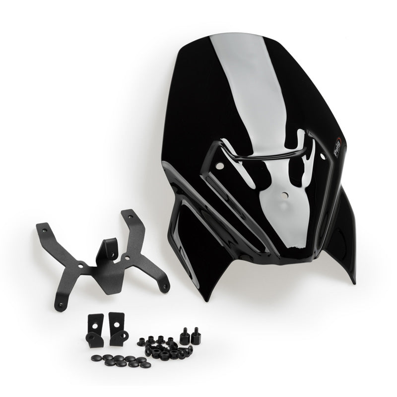 PUIG WINDSHIELD NG SPORT BMW F900R- + SUPPORTS C/BLACK 20360N