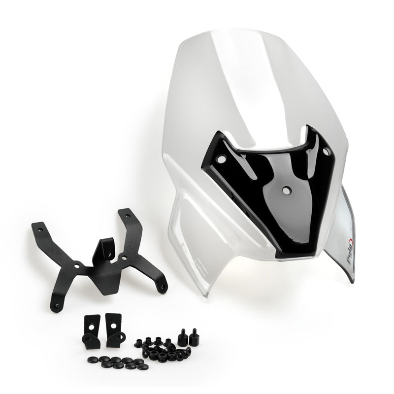 PUIG WINDSHIELD NG SPORT BMW F900R- + SUPPORTS C/CLEAR 20360W