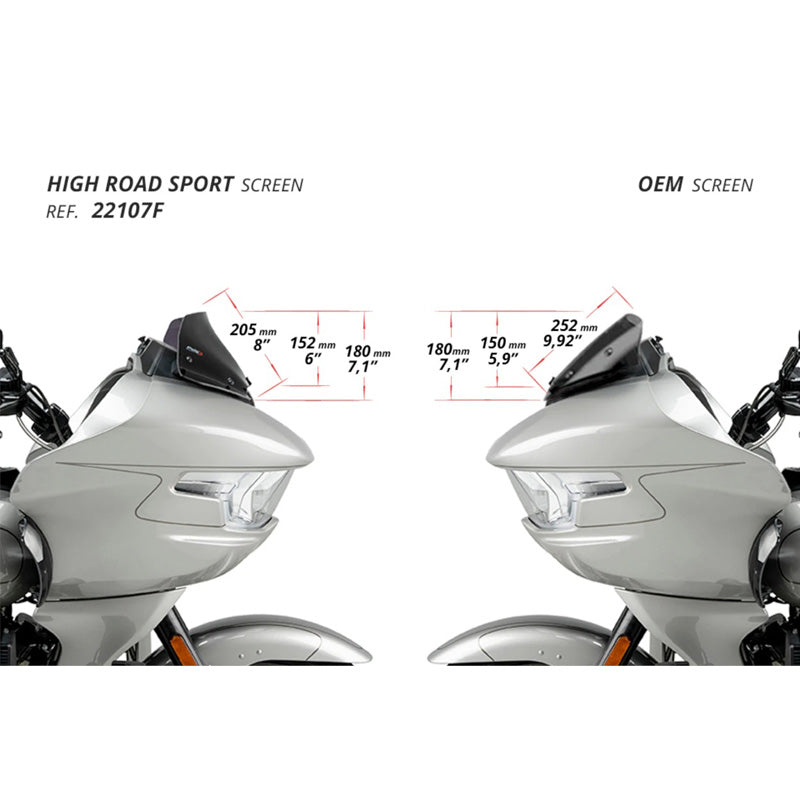 PUIG WS HIGH ROAD SPORT HARLEY DAVIDSON ROAD GLIDE 24-2 22107H