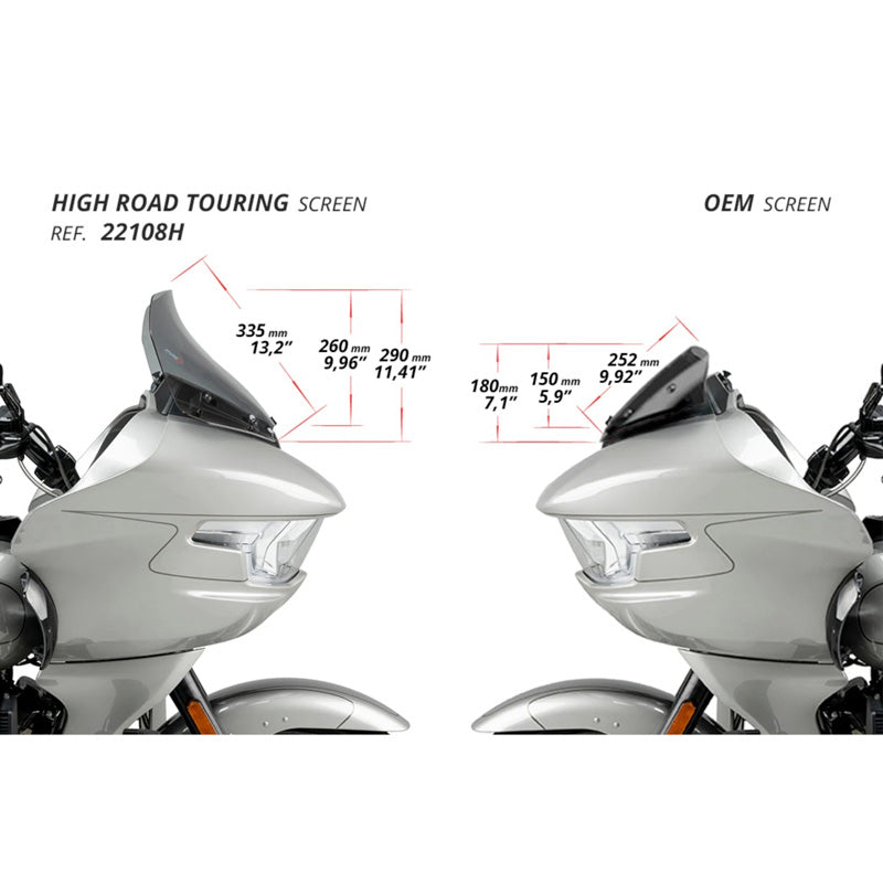 PUIG WS HIGH ROAD TOURING HARLEY DAVIDSON ROAD GLIDE 24 22108H