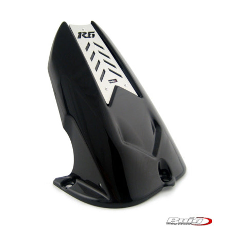 PUIG HUGGER LASERCUT PLATE YAMAHA R6 03-07 BLACK. 2526N