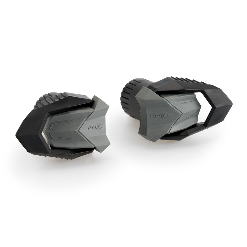 PUIG PAIR R19 NYLON PUCKS 85MM+CAP FOR M10 BLACK 3149N
