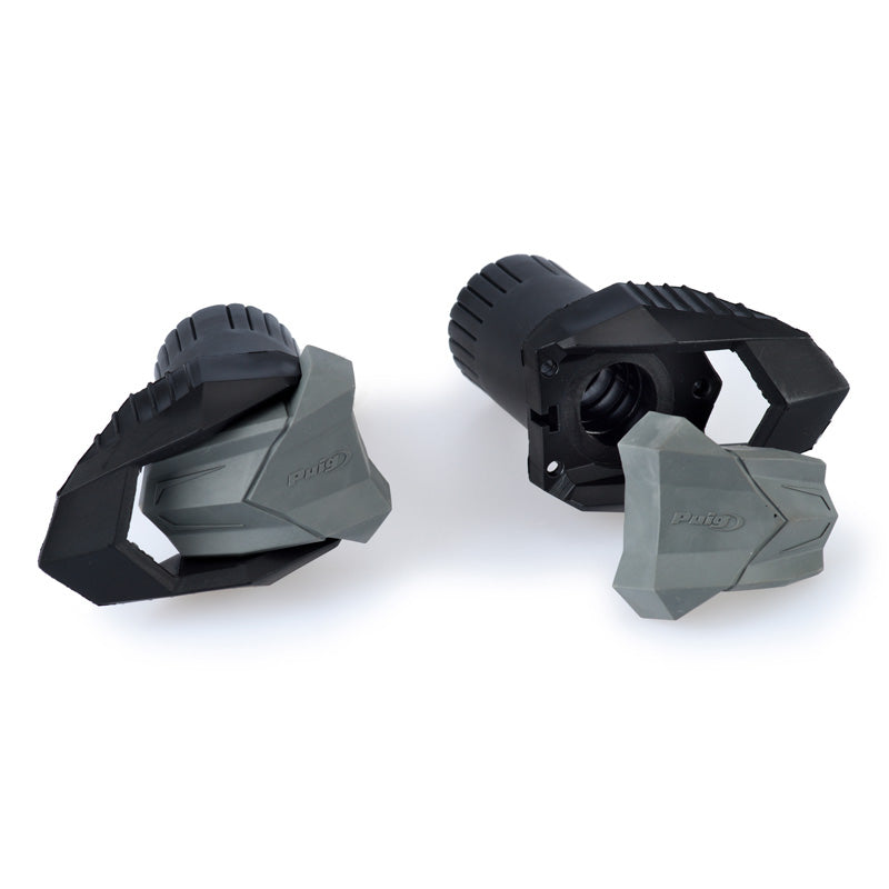 PUIG PAIR R19 NYLON PUCKS 85MM+CAP FOR M12 BLACK 3150N