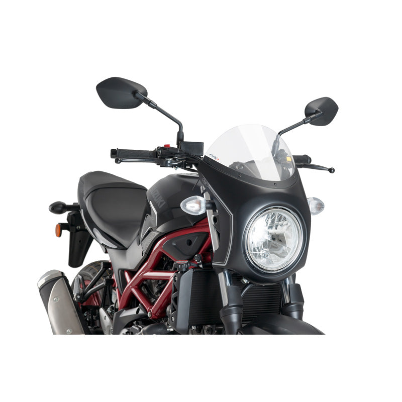 PUIG SEMIFAIRING MATT BLACK SUZUKI SV650 16'- C/CLEAR 3169W