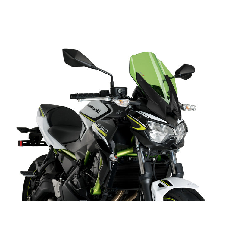 PUIG WINDSHIELD N.G. TOURING KAWASAKI Z650 20' C/GREEN 3865V