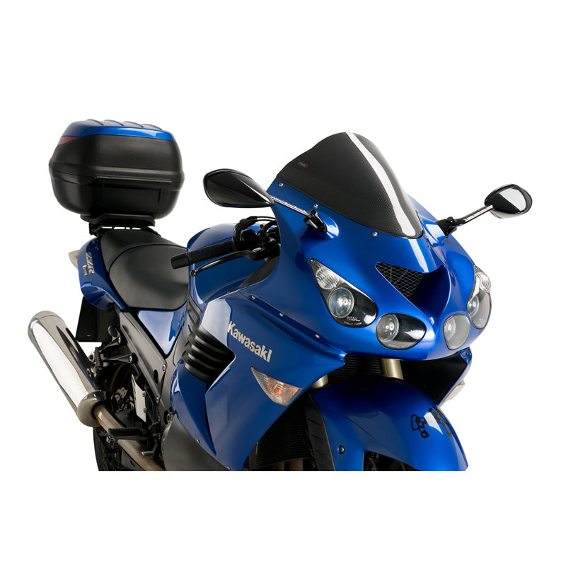PUIG RACING SCREEN KAWASAKI ZZR1400 06-18 C/CARBON 4057C