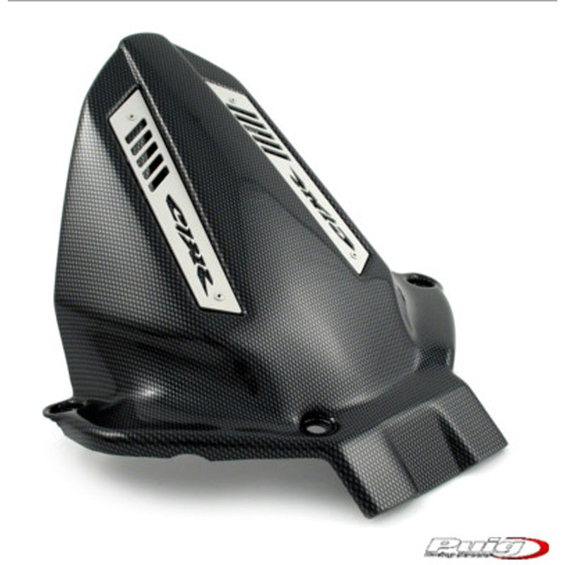 PUIG HUGGER LASERCUT PLATE HON CBR600RR 07-08 CARBON. 4404C
