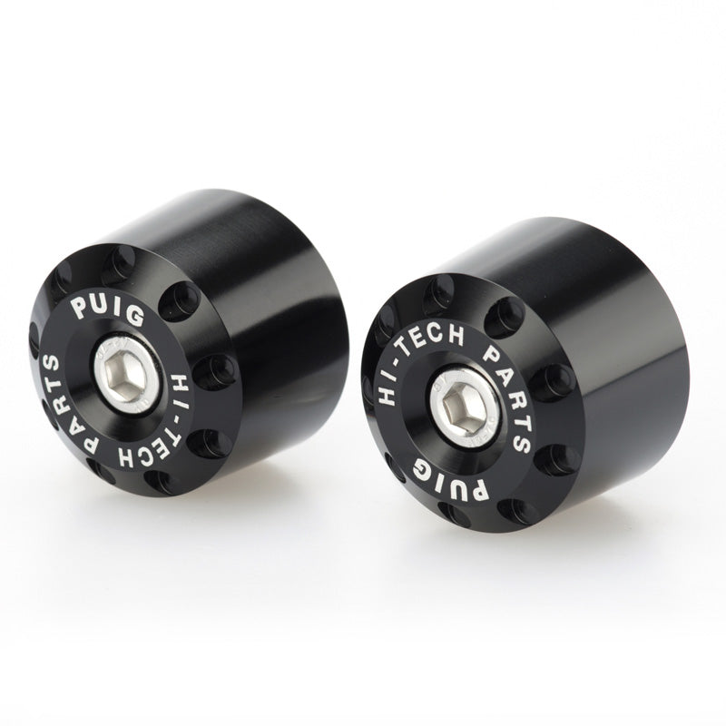 PUIG BAR END ALUMINUM APRILIA C/BLACK 6282N