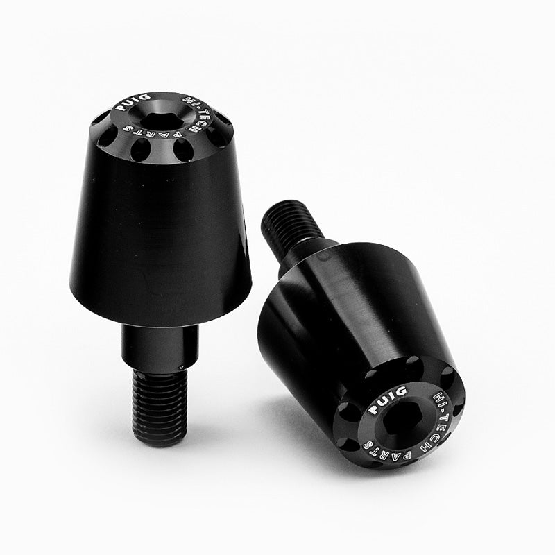 PUIG BAR END ALUMINUM LARGE BMW/SUZUKI C/BLACK 6394N