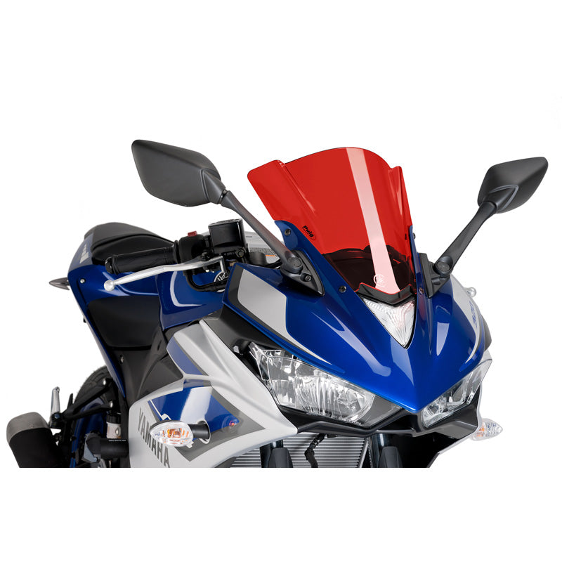 PUIG Z-RACING SCREEN YAMAHA YZF-R3 15'-18'C/RED 7649R