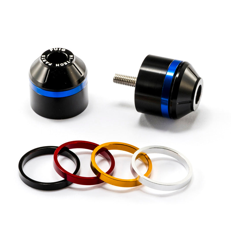 PUIG SHORT BAR END W/RINGS APRILIA C/BLACK 8011N
