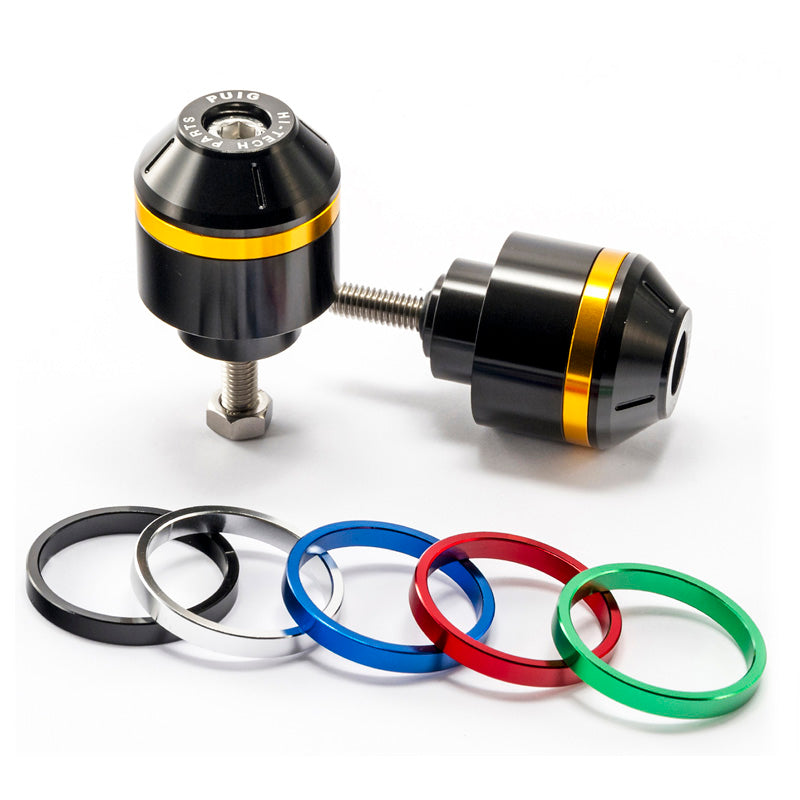 PUIG SHORT BAR END W/RINGS HONDA CB500F/X C/BLACK 8035N