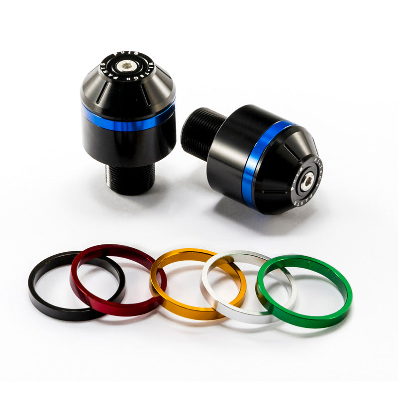 PUIG SHORT BAR END W/RINGS KAWASAKI ZX6R 07'-08' C/BLA 8097N