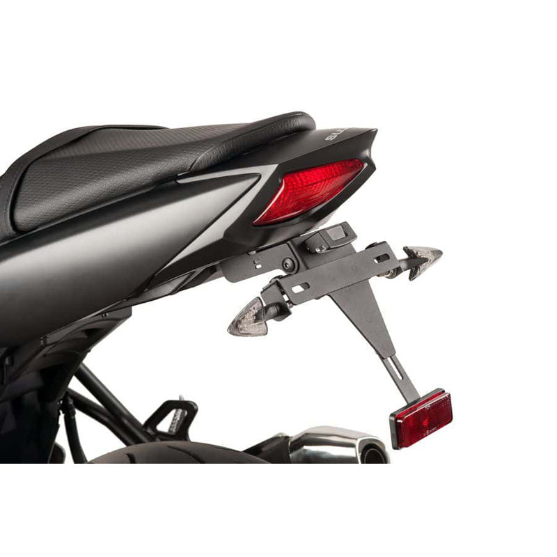 PUIG LICENSE SUPPORT SV650 16-17 BLACK 8729N
