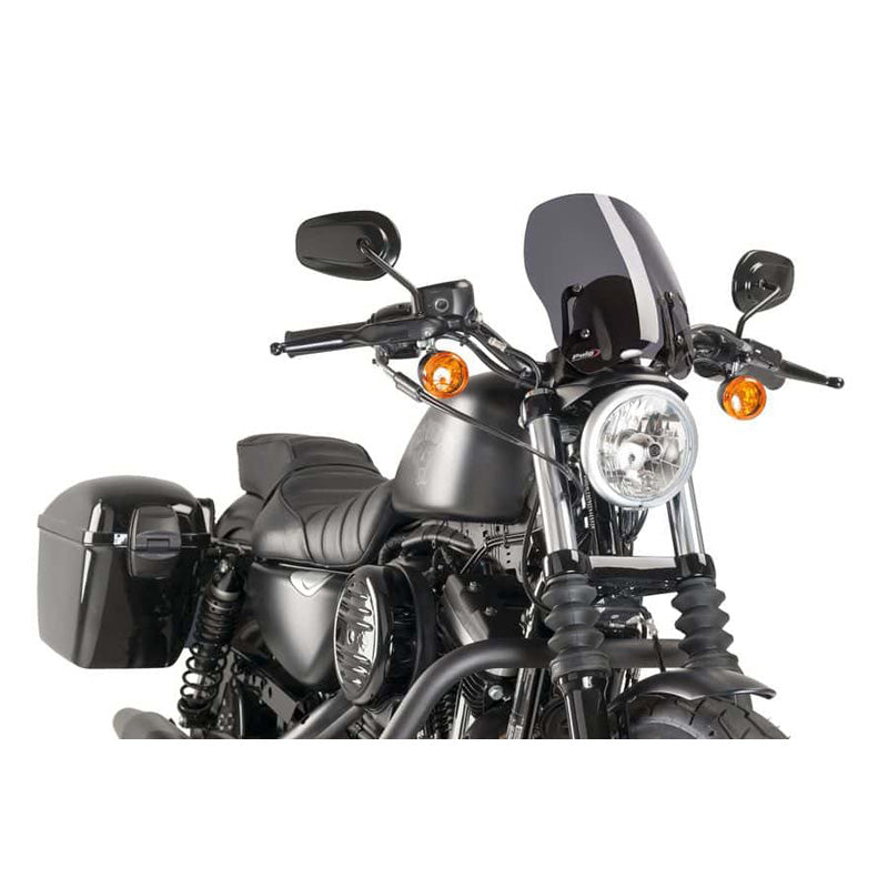 PUIG TOURING WS SPORTSTER 04-17 D SMOKE 9283F