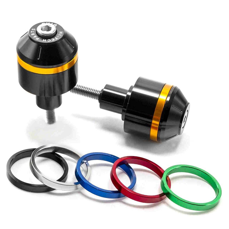PUIG BAR END WITH RINGS KAWASAKI Z650 C/BLACK 9359N