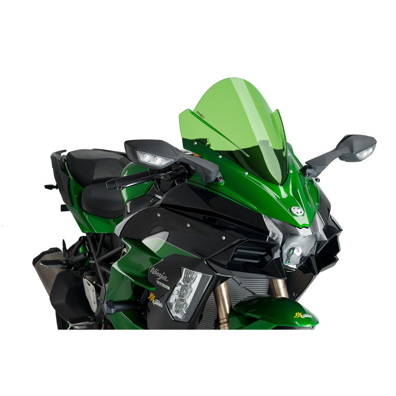 PUIG Z-RACING SCREEN KAWASAKI NINJA H2 SX 18' C/GREEN 9704V