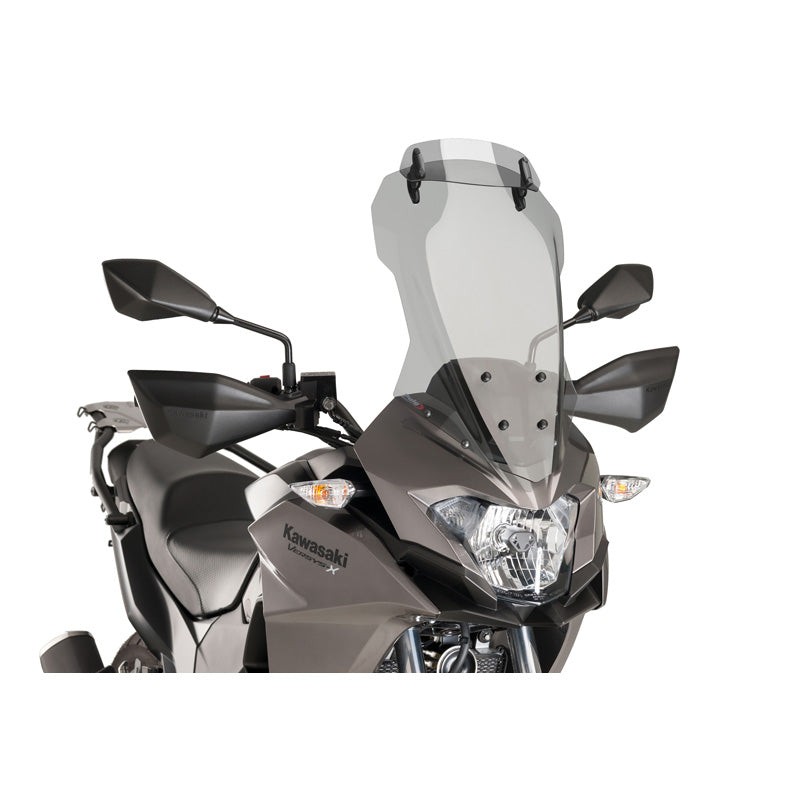 PUIG TOURING WS W/VISOR KAW VERSYS-X 17-19 L SMOKE 9713H
