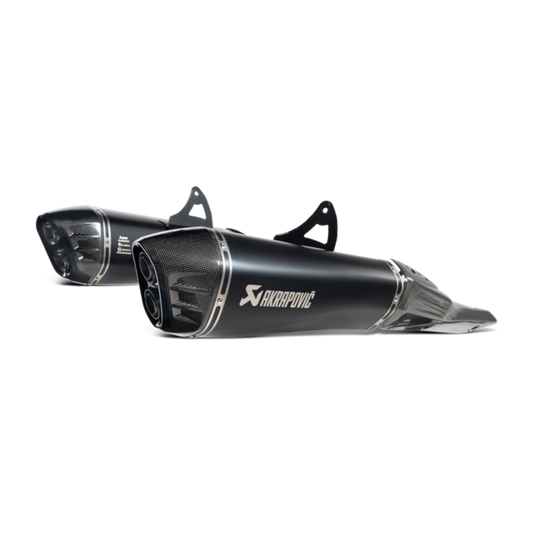 AKRAPOVIC GSX-1300R 2025 TITANIUM BLK SLIP-ONS (2) S-S13SO4-HRAATBL/1