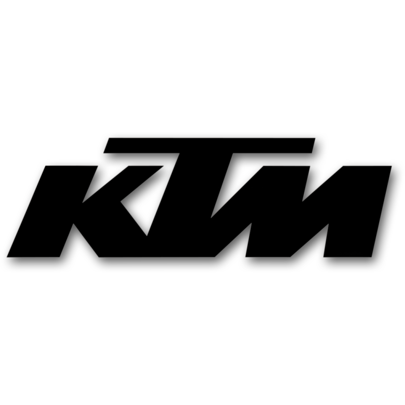 FACTORY EFFEX 1' DIE CUT STICKER - KTM (BLACK) 19-94552