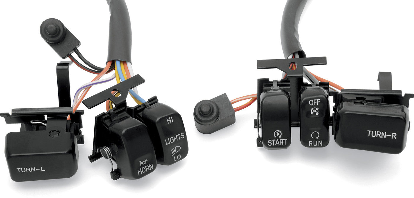 DRAG SPECIALTIES 96-13 BLACK SWITCH KIT ( NOT RADIO) 0616-0054
