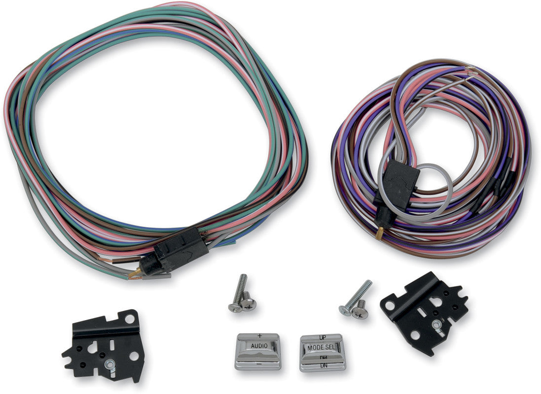 DRAG SPECIALTIES 96-13 RADIO SWITCH KIT CHROME 0616-0124