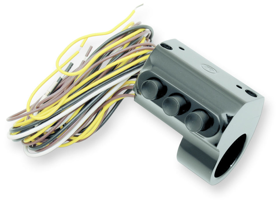PERFORMANCE MACHINE CONTOUR 3BUTTON SW/CONTROL BLACK LEFT 0062-2035-B
