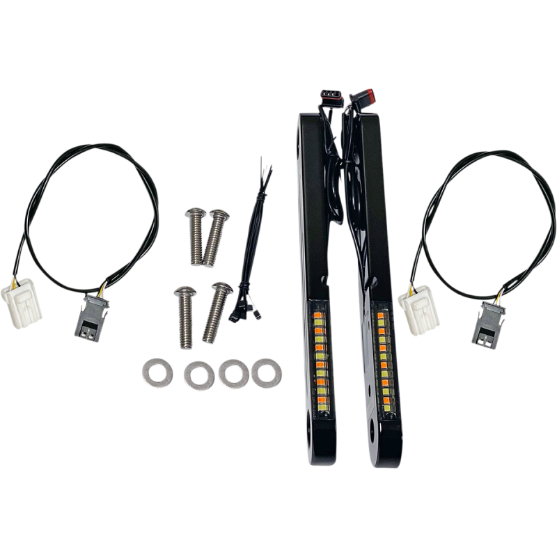 CUSTOM DYNAMICS LIGHT DSTRIP 06-13FLHT BK PB-DS2-13-B