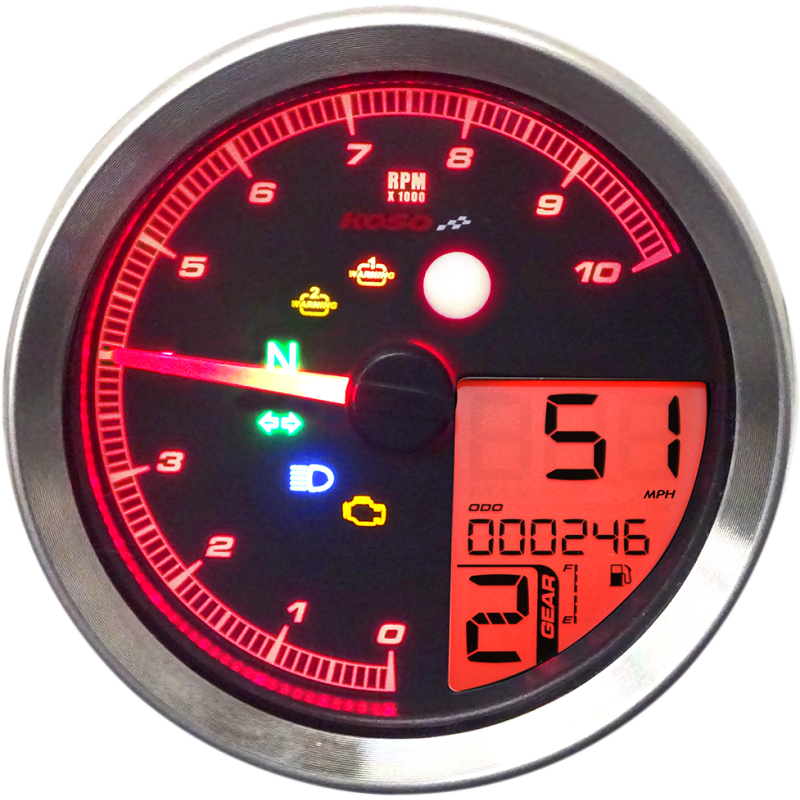 KOSO NORTH AMERICA TACH MULTI METR HD-04 BK BA051211