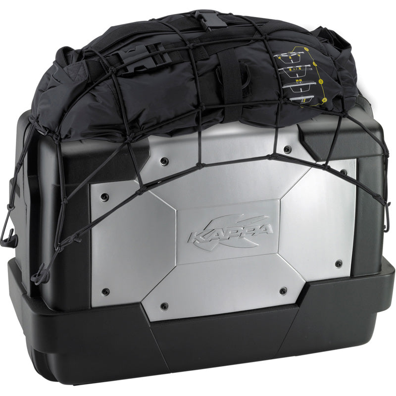 KAPPA TOP-CASE 46 LITRES KGR46 MONOKEY BLK/ALUMINIUM KGR46