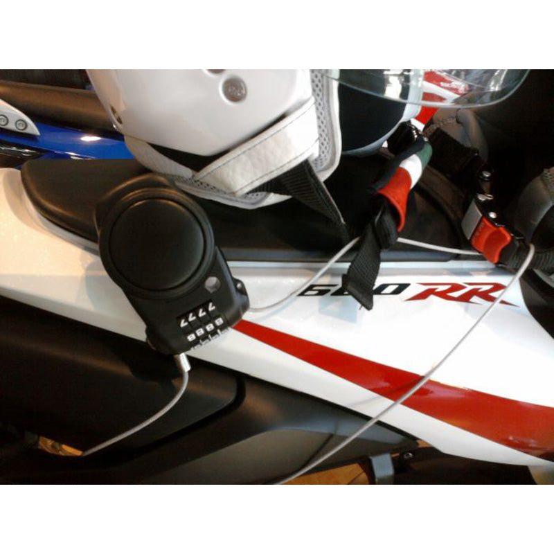KAPPA KS220 LOCK WITH RETRACTABLE WIRE KS220