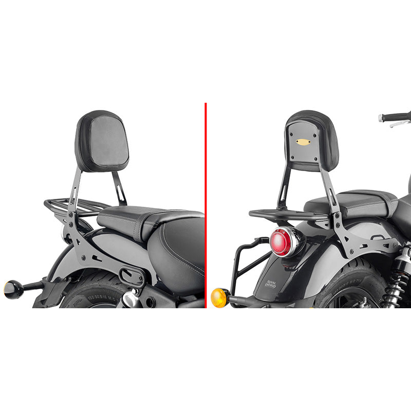KAPPA BACKREST + RACK BLACK SUPER METEOR 650 KTS9058B