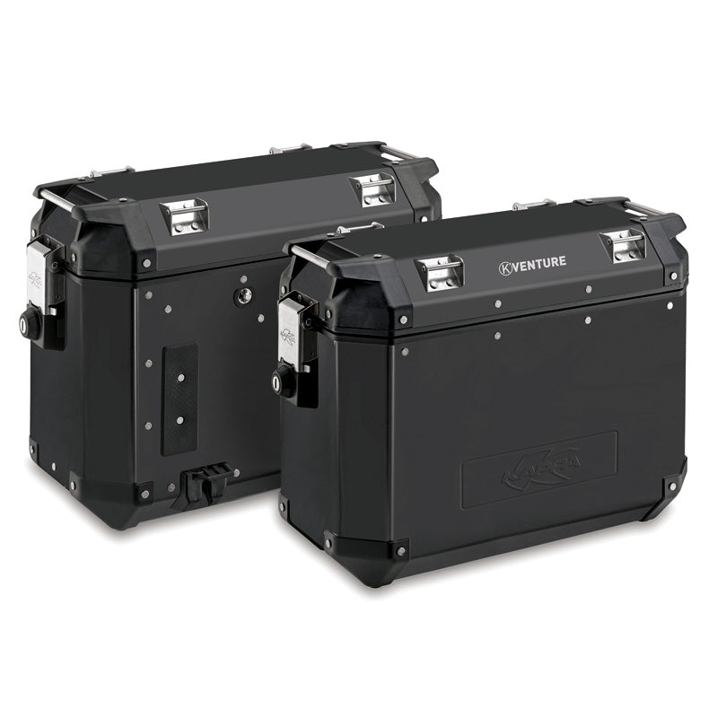 KAPPA SET OF 2 CASES KVE37B K-VENTURE IN ALUMINIUM BLAC KVE37BPACK2