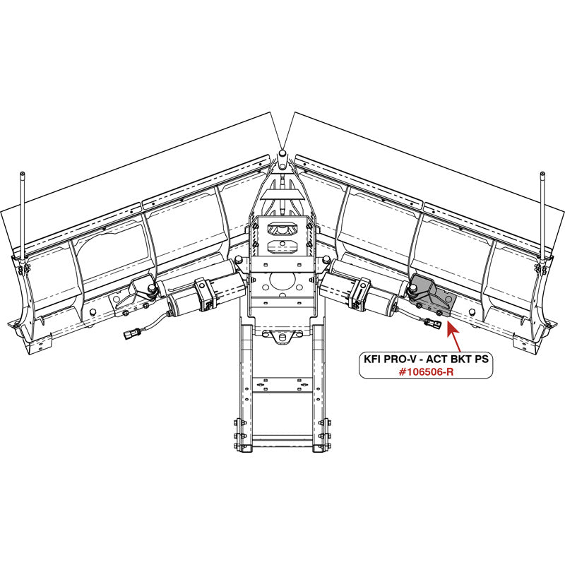 KFI VP - PASSENGER SIDE WING ACT BRACKET 106506-R