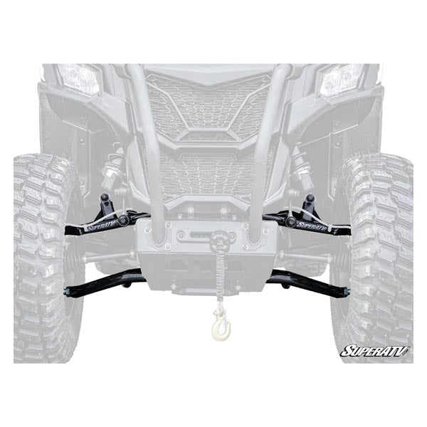 SUPERATV HIGH-CLEARANCE 1.5" FORWARD OFFSET A-ARMS W/ KELLER PERF. JOINTS CAN-AM AA-CA-T-1.5-HC-BK-02