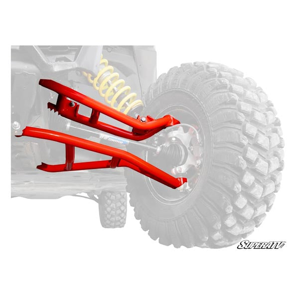 SUPERATV HIGH-CLEARANCE A-ARMS W/ RED STANDARD DUTY BALL JOINTS CAN-AM AA-CA-X3-002-TUBSD14