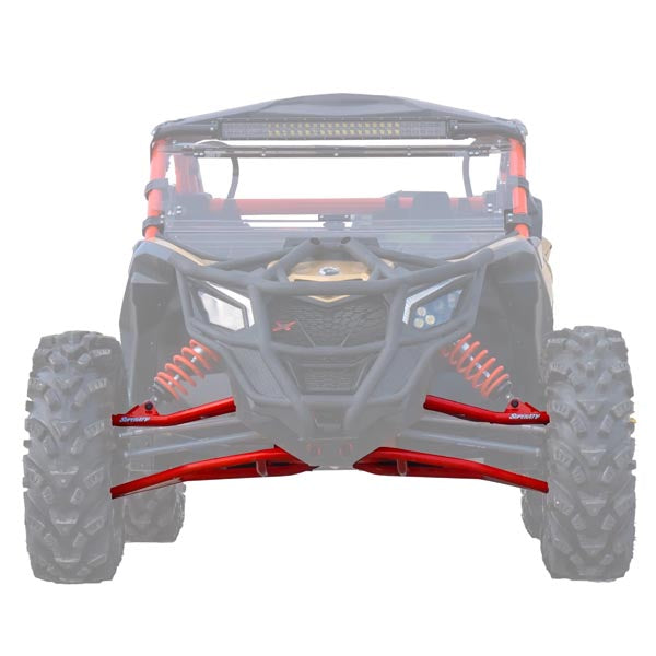 SUPERATV HIGH-CLEARANCE A-ARMS - RED CAN-AM AA-CA-X3RS-002-HC-14