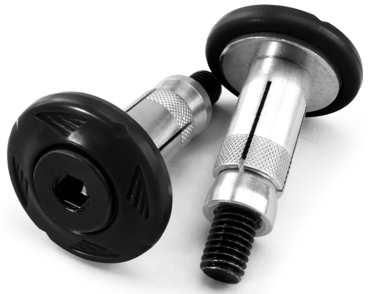 CYCRA GRIP ARMOR BAR END SET BLACK 1CYC-0010-12