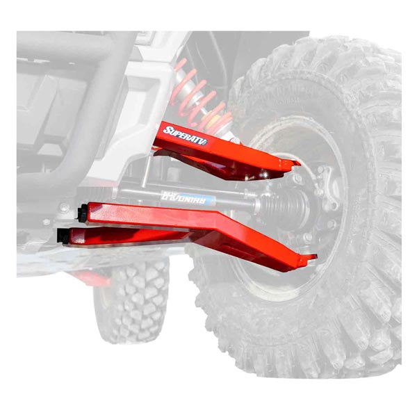 SUPERATV 2" FORWARD OFFSET BOXED A-ARMS POLARIS - RED AA-P-RZR900S-WC-03