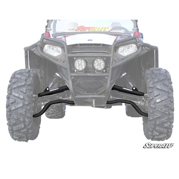SUPERATV HIGH CLEARANCE FORWARD OFFSET A-ARMS W/ HEAVY DUTY BALL JOINTS POLARIS AA-P-RZRS-F-HC-BH-02